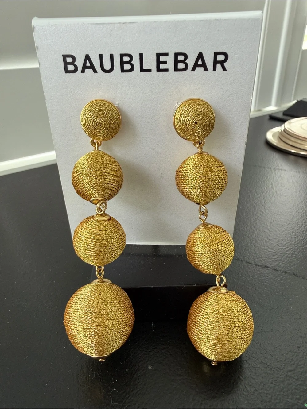 Sugarfix by BaubleBar NEW Crispin Metallic Ball Drop Earrings